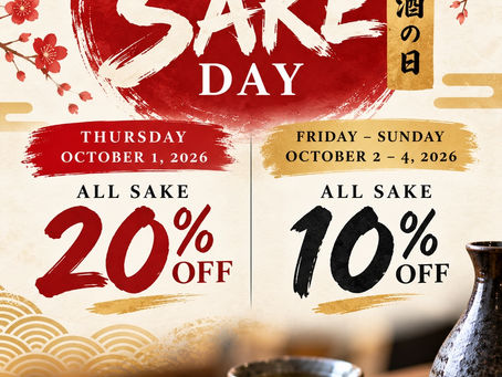 Celebrate National Sake Day with us! 🍶🇯🇵